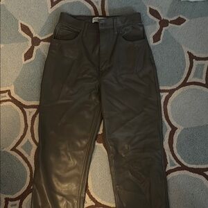 Abercrombie & Fitch Black Leather Pants